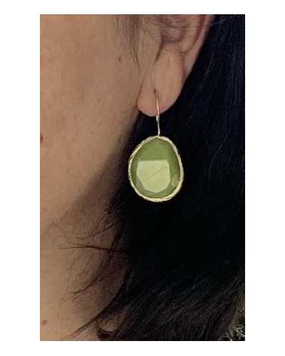 Pendientes verde Selva grande