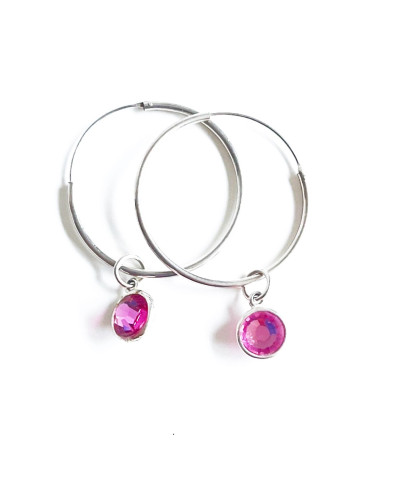 AROS CUARZO FUCSIA